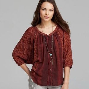 Free People Days of Romance Blouse